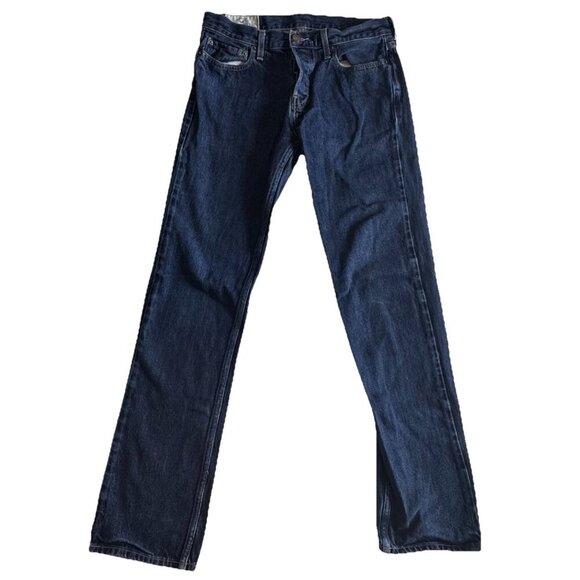Hollister Jeans Mens 30x32 Blue Denim Classic Straight Button Fly Preppy Y2K - Picture 5 of 14